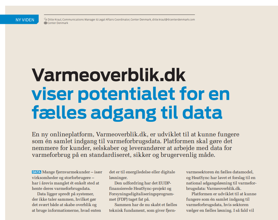 Forside Artikel Om Varmeoverblik.Dk Magasinet Fjernvarme Cropped
